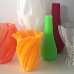 Vasi realizzati con stampa 3d
