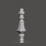 Elemento decorativo per lampadario in PLA (dettaglio)