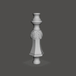 Elemento decorativo per lampadario in PLA (dettaglio)